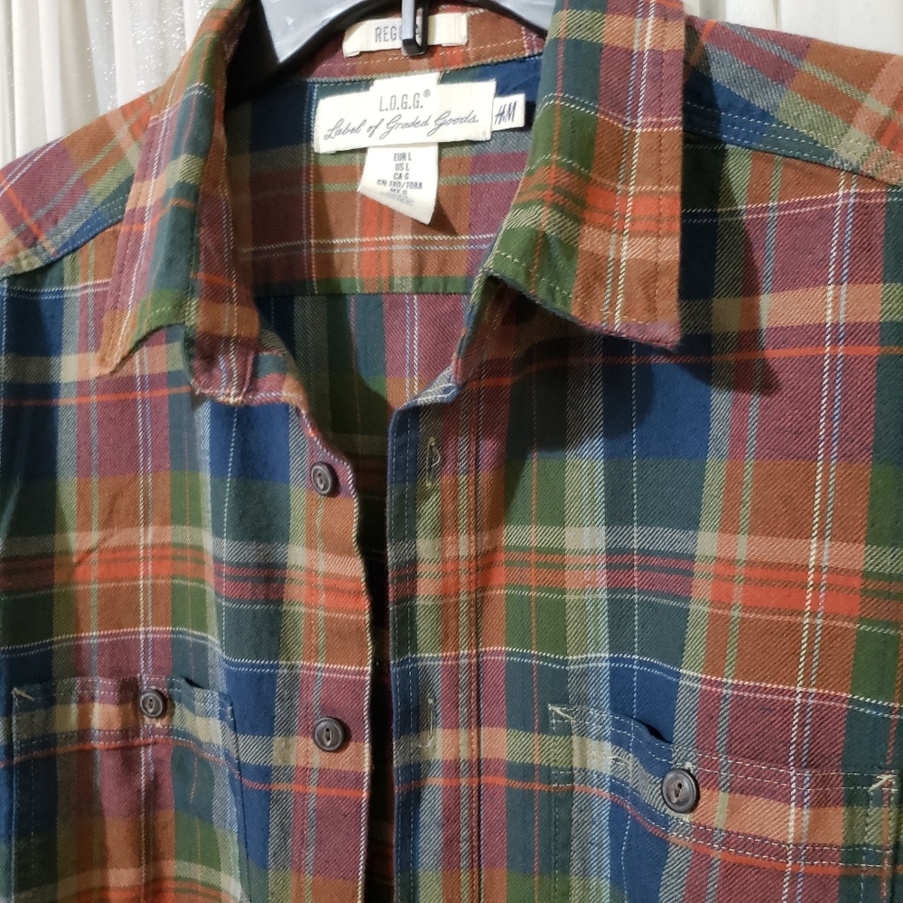 H&M LOGG Label of Graded Goods flannel shirt